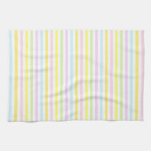 Streifen in den Farben der mehrfarbigen Pastelltön Geschirrtuch (Horizontal)