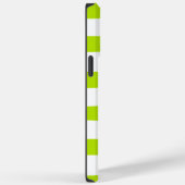 Streifen in Farbe grün und weiß Case-Mate iPhone Hülle (Rückseite / Rechts)