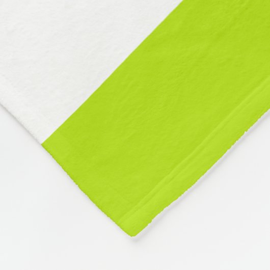 Streifen in Farbe grün und weiß Fleecedecke (Ecke)