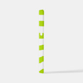 Streifen in Farbe grün und weiß iPhone Hülle (Rechte Seite)