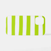 Streifen in Farbe grün und weiß iPhone Hülle (Rückseite (Horizontal))