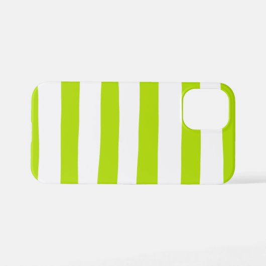 Streifen in Farbe grün und weiß iPhone Hülle (Rückseite (Horizontal))