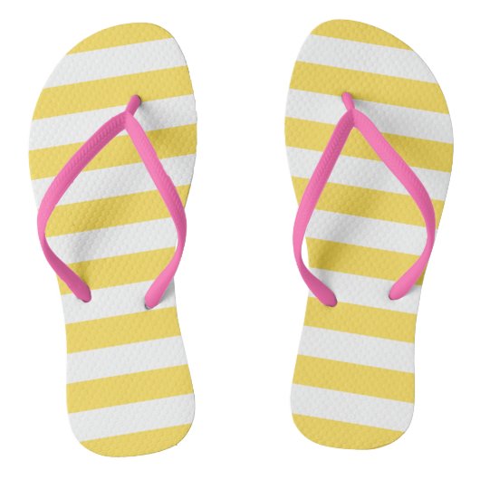 Streifen in Gelb | Sandalen (Fußbett)
