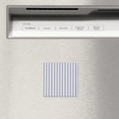 Streifen in Grau und Lavendel Magnet (In Situ (Geschirrspüler))