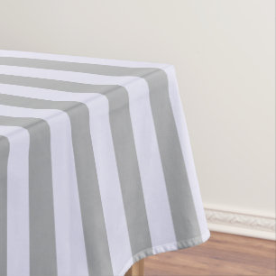 Streifen in Grau und Lavendel Tischdecke