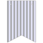 Streifen in Grau und Lavendel Wimpelkette (Zweite Fahne)