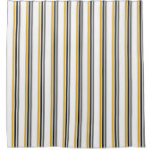Streifen in Graugelb Duschvorhang (Vorderseite)