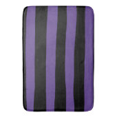 Streifen in Lila und schwarz Badematte (Vorderseite Vertikal)