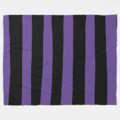 Streifen in Lila und schwarz Fleecedecke (Vorderseite (Horizontal))
