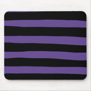 Streifen in Lila und schwarz Mousepad