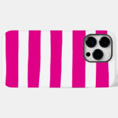 Streifen in Magenta und Weiß Case-Mate iPhone Hülle (Rückseite (Horizontal))