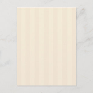 Streifen in Pastel Tan und Beige Postkarte