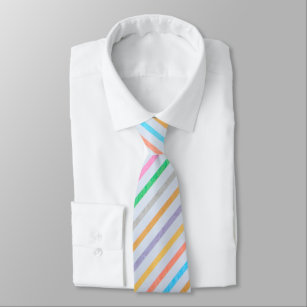 Streifen in Pastellfarben Krawatte