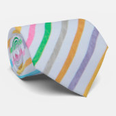Streifen in Pastellfarben Krawatte (Gerollt)