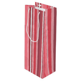 Streifen in Rosa Geschenktüte Für Weinflaschen