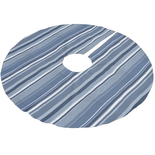 Streifen in Rosa Polyester Weihnachtsbaumdecke (Schrägansicht)