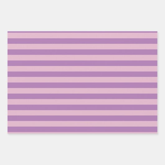 Streifen in rosa Set von 3  Geschenkpapier Set (Vorderseite 3)
