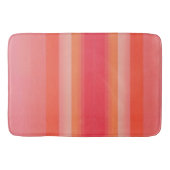 Streifen in Rosa und Orange Badematte (Vorderseite)