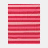 Streifen in Rot und Rosa Fleecedecke (Vorderseite)