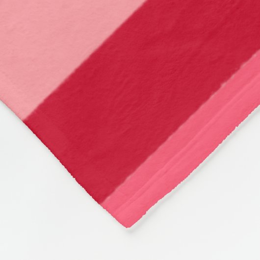 Streifen in Rot und Rosa Fleecedecke (Ecke)