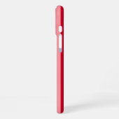 Streifen in Rot und Rosa iPhone Hülle (Linke Seite)