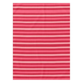 Streifen in Rot und Rosa Tischdecke
