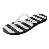 Streifen in Schwarz | Sandalen (Schrägansicht)