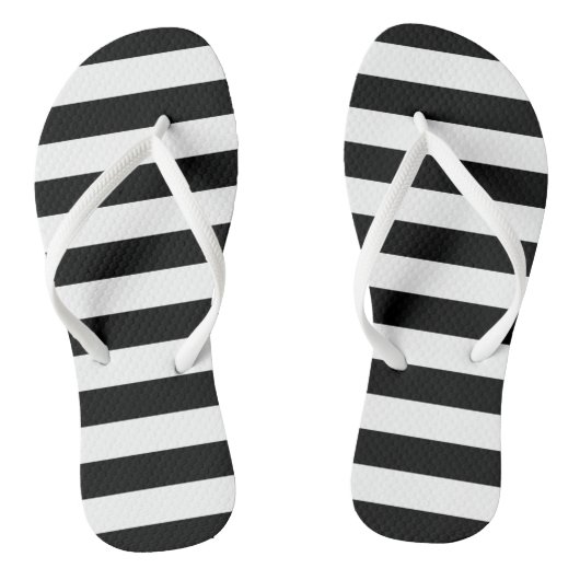 Streifen in Schwarz | Sandalen (Fußbett)