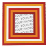 Streifen in Square Frame 6 + Ihr Foto Würfel (Rechts)