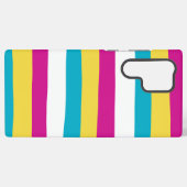 Streifen in ungefärbten Streifen - Türkis, Gelb, R Samsung Galaxy Hülle (Rückseite (Horizontal))