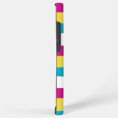 Streifen in ungefärbten Streifen - Türkis, Gelb, R Samsung Galaxy Hülle (Rechte Seite)