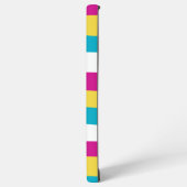 Streifen in ungefärbten Streifen - Türkis, Gelb, R Samsung Galaxy Hülle (Linke Seite)