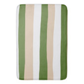 Streifen in ungefärbten Streifen - weiß, sand und  Badematte (Vorderseite Vertikal)