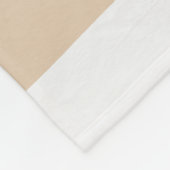 Streifen in ungefärbten Streifen - weiß, sand und Fleecedecke (Ecke)