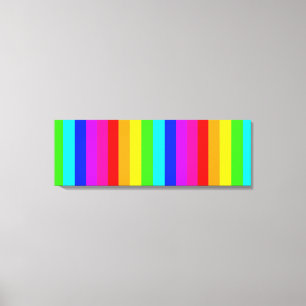 Streifen in vollen Farben Leinwanddruck