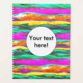 Streifen in Wasserfarben Planer (Vorderseite)