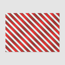 Streifen in Weiß, Grün und Rot Seidenpapier