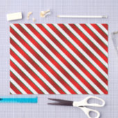 Streifen in Weiß, Grün und Rot Seidenpapier (Handwerk)