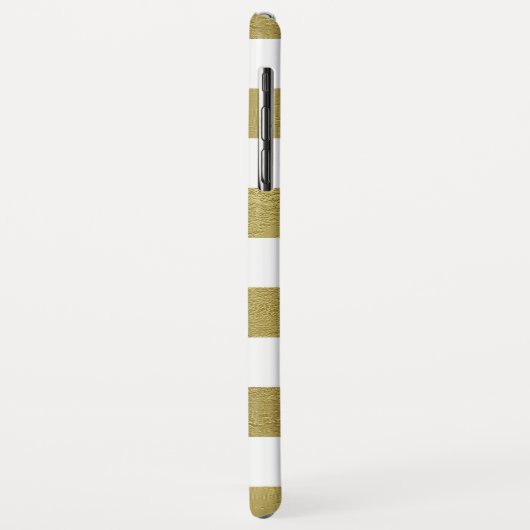 Streifen in weiß und grün braun Case-Mate iPhone hülle (Hinten/Links)