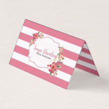 Streifen in weiß und rosa