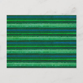 Streifen japanisches Holzschnitt Textil Postkarte