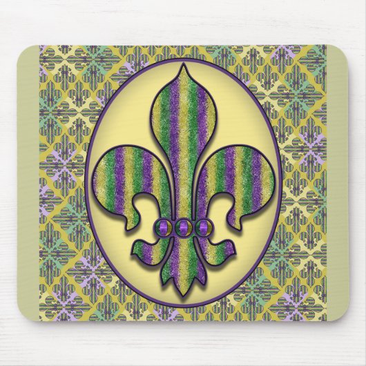 Streifen-Karneval-Lilie Mousepad (Vorne)