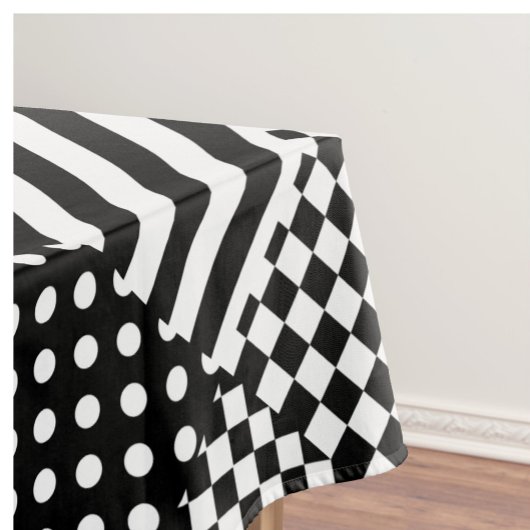 Streifen Karo Harlequin Polka Dots Mixed Design Tischdecke