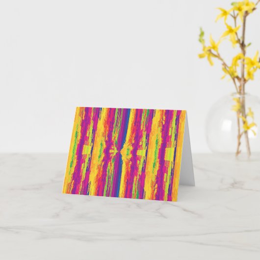 Streifen...... Karte (Gelbe Blume)
