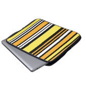 Streifen Laptopschutzhülle (Vorne Knopf)