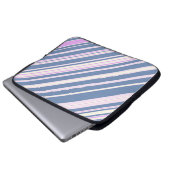 Streifen Laptopschutzhülle (Vorne Knopf)
