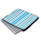 Streifen Laptopschutzhülle (Vorne Knopf)