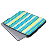 Streifen Laptopschutzhülle (Vorne Knopf)