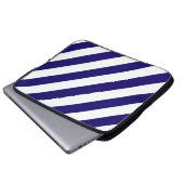 Streifen Laptopschutzhülle (Vorne Knopf)