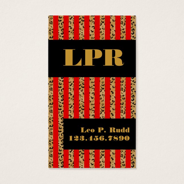 Streifen Leopard & Red (Vorderseite)